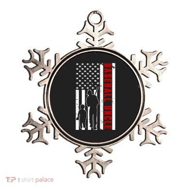 Baseball Uncle USA Flag Ornament