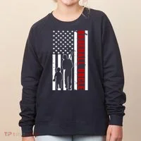 Baseball Uncle USA Flag Women's Sweatshirt thumb 0