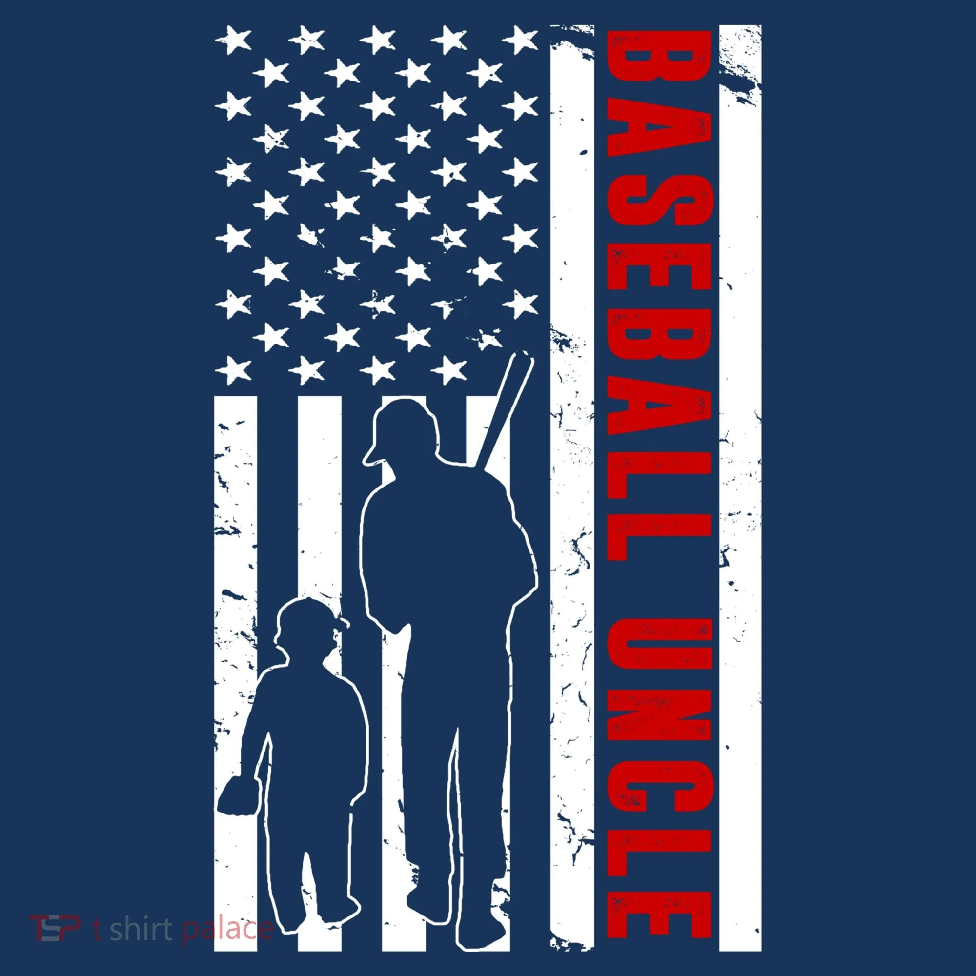 Baseball Uncle USA Flag Women's Sweatshirt