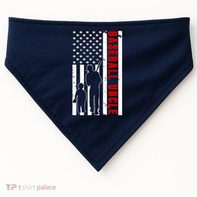 Baseball Uncle USA Flag USA-Made Doggie Bandana