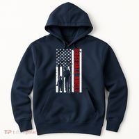 Baseball Uncle USA Flag Hoodie thumb 0