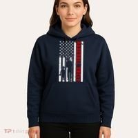 Baseball Uncle USA Flag Hoodie thumb 5