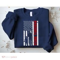 Baseball Uncle USA Flag Sweatshirt thumb 2