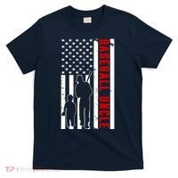 Baseball Uncle USA Flag T-Shirt thumb 0