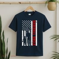 Baseball Uncle USA Flag T-Shirt thumb 2