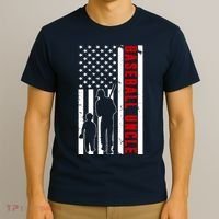 Baseball Uncle USA Flag T-Shirt thumb 3