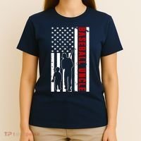 Baseball Uncle USA Flag T-Shirt thumb 4