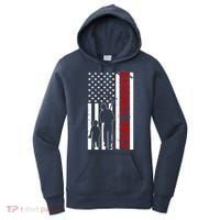 Baseball Uncle USA Flag Women's Hoodie thumb 0