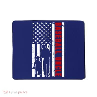 Baseball Uncle USA Flag Mousepad