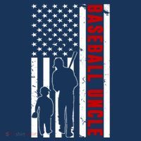Baseball Uncle USA Flag Mousepad thumb 1