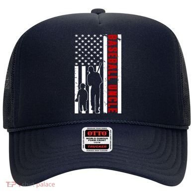 Baseball Uncle USA Flag Hat