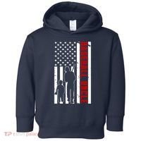 Baseball Uncle USA Flag Toddler Hoodie thumb 0