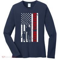 Baseball Uncle USA Flag Women's Long Sleeve Shirt thumb 0