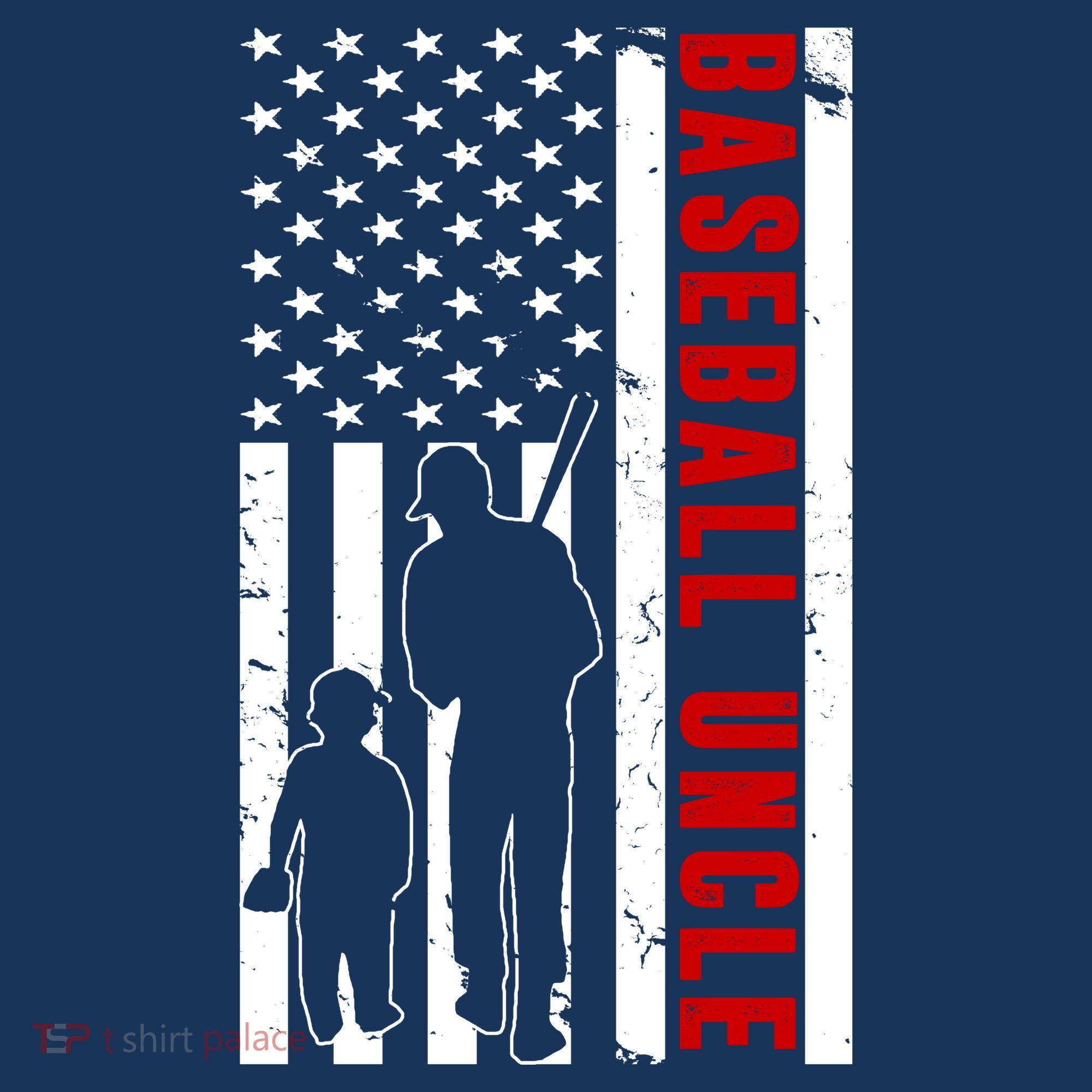 Baseball Uncle USA Flag Women's Long Sleeve Shirt