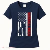 Baseball Uncle USA Flag Women's T-Shirt thumb 0