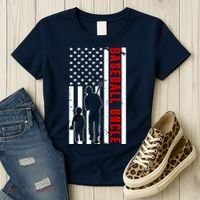 Baseball Uncle USA Flag Women's T-Shirt thumb 3