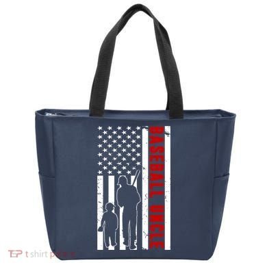 Baseball Uncle USA Flag Tote Bag