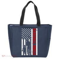 Baseball Uncle USA Flag Tote Bag thumb 0