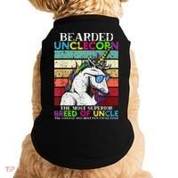 Bearded Unclecorn Uncle Unicorn  Funny Doggie Tank thumb 0