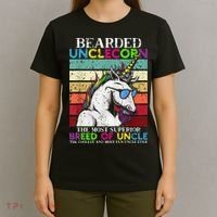Bearded Unclecorn Uncle Unicorn  Funny T-Shirt thumb 4