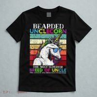 Bearded Unclecorn Uncle Unicorn  Funny T-Shirt thumb 5