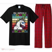 Bearded Unclecorn Uncle Unicorn  Funny Pajama Set thumb 0