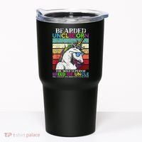 Bearded Unclecorn Uncle Unicorn  Funny Tumbler thumb 0