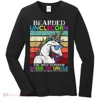 Bearded Unclecorn Uncle Unicorn  Funny Women's Long Sleeve Shirt thumb 0