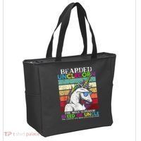 Bearded Unclecorn Uncle Unicorn  Funny Tote Bag thumb 2