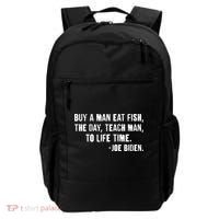 Buy A Man Eat Fish Joe Biden  Backpack thumb 0