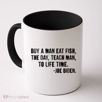 Buy A Man Eat Fish Joe Biden  Coffee Mug thumb 0