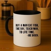 Buy A Man Eat Fish Joe Biden  Coffee Mug thumb 4
