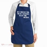 Buy A Man Eat Fish Joe Biden  Apron thumb 2