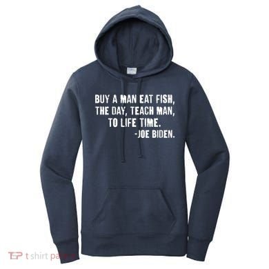 Buy A Man Eat Fish Joe Biden  Women's Hoodie
