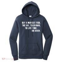 Buy A Man Eat Fish Joe Biden  Women's Hoodie thumb 0