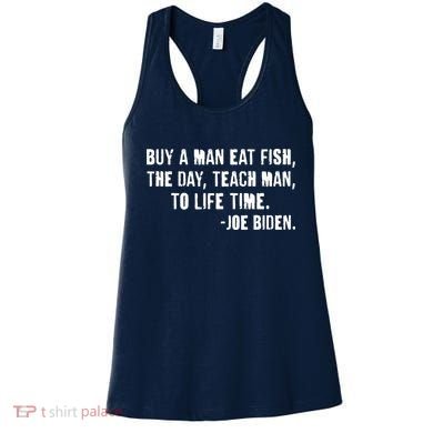 Buy A Man Eat Fish Joe Biden  Women's Tank Top