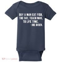 Buy A Man Eat Fish Joe Biden  Baby Bodysuit thumb 0