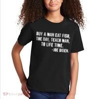 Buy A Man Eat Fish Joe Biden  Kids T-Shirt thumb 2