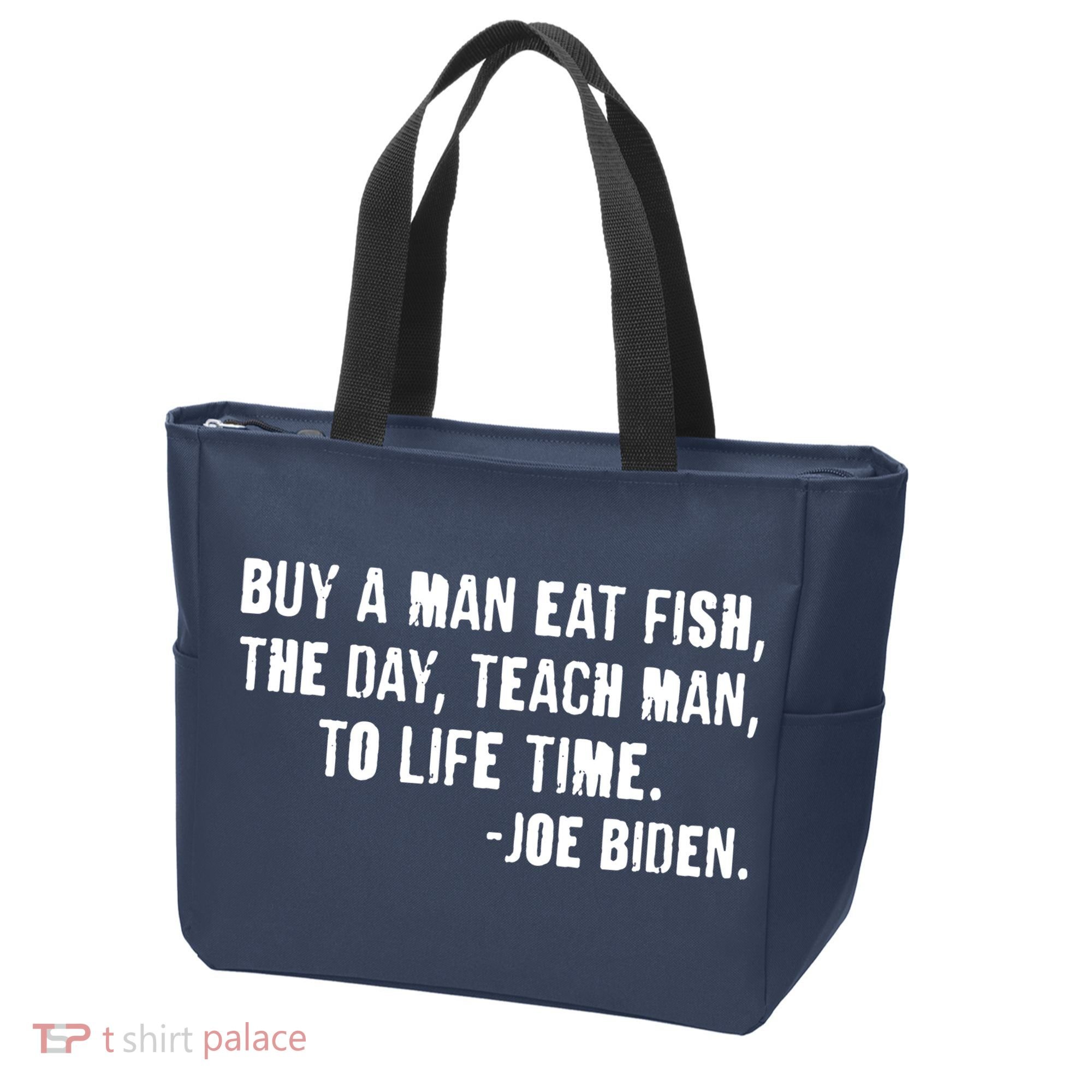 Buy A Man Eat Fish Joe Biden  Tote Bag