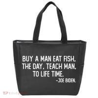 Buy A Man Eat Fish Joe Biden Scrambled Quote Tote Bag thumb 0