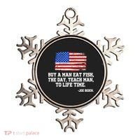 Buy A Man Eat Fish Joe Biden USA American Flag Ornament thumb 0