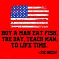 Buy A Man Eat Fish Joe Biden USA American Flag Santa Hat thumb 1