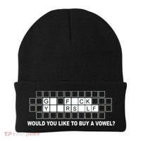 Buy A Vowel Go Fuck Yourself Funny Beanie thumb 0