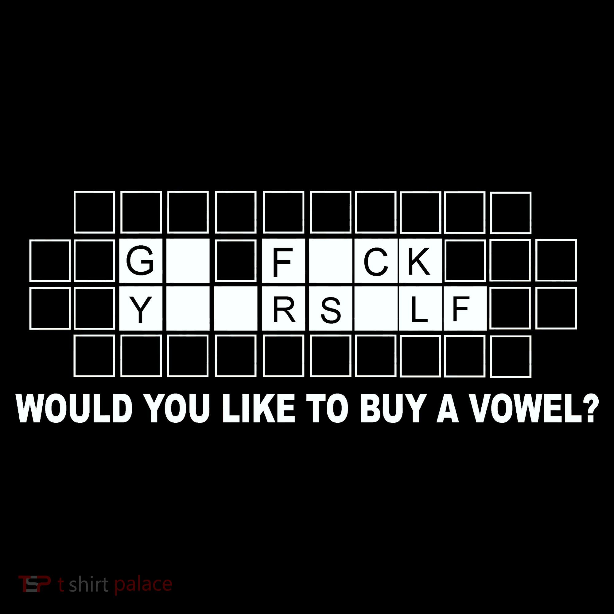 Buy A Vowel Go Fuck Yourself Funny Women's Hoodie