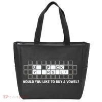 Buy A Vowel Go Fuck Yourself Funny Tote Bag thumb 0