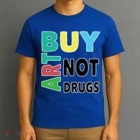 Buy Art Not Drugs  Colorful  T-Shirt thumb 3