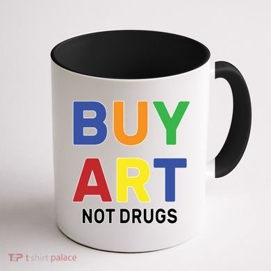 Buy Art Not Drugs Logo Coffee Mug back