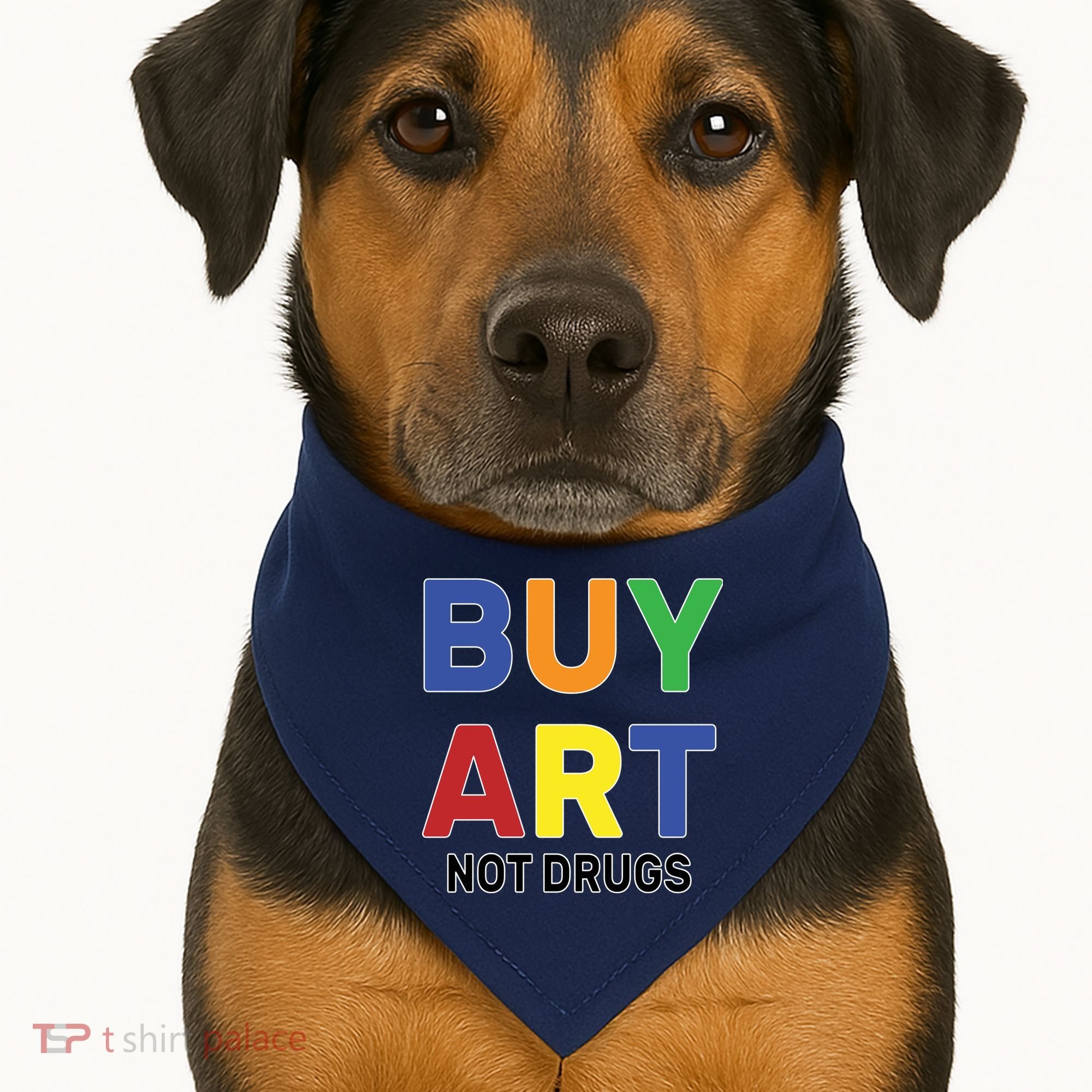 Buy Art Not Drugs Logo USA-Made Doggie Bandana