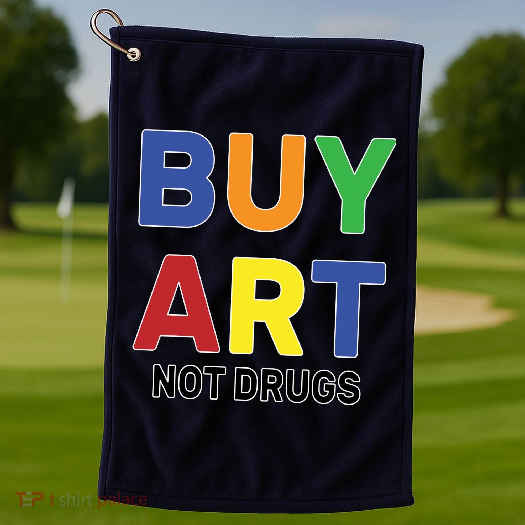 Buy Art Not Drugs Logo Golf Towel