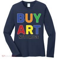 Buy Art Not Drugs Logo Women's Long Sleeve Shirt thumb 0